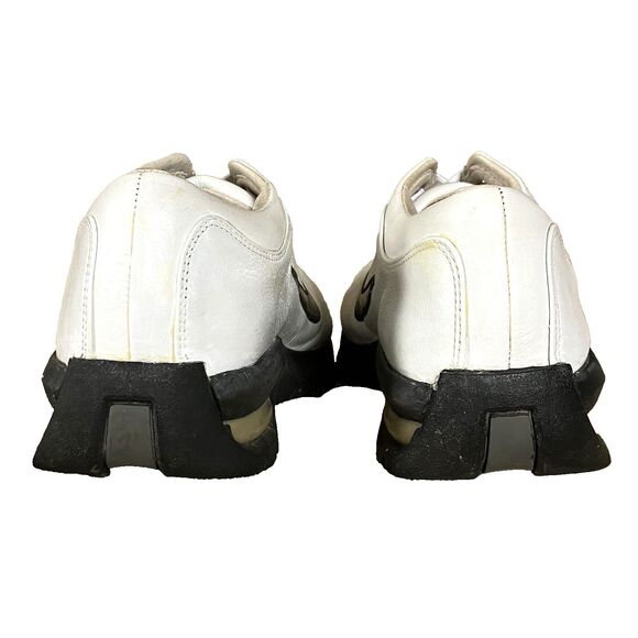 Nike Golf Shoes Sport Performance 307414 White Bicycle Toe 9 Men Removable Spike - Picture 8 of 14